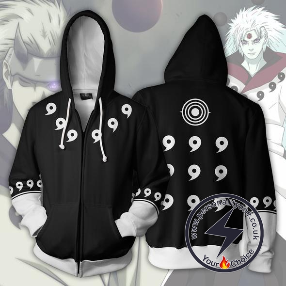 Naruto Six Paths Madara Zip Up Hoodie Jacket